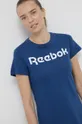 Reebok T-shirt sportowy TE Graphic Tee Reebok H51871 niebieski