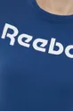 niebieski Reebok T-shirt sportowy TE Graphic Tee Reebok H51871