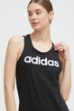 crna Pamučni top adidas GL0566