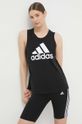 Хлопковый топ adidas хлопок чёрный GS1359