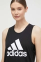 čierna Bavlnený top adidas