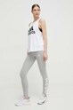 adidas top din bumbac H10199 H10199 alb SS24