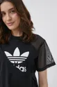 μαύρο Μπλουζάκι adidas Originals Adicolor
