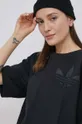 czarny adidas Originals t-shirt bawełniany Trefoil Moments HE4745