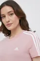 ružová Bavlnené tričko adidas HF7236