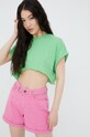 Noisy May t-shirt zielony 27020897.GrassGreen