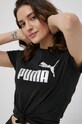 Puma bombažna majica črna 848303