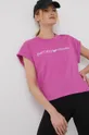 ροζ Βαμβακερό μπλουζάκι Emporio Armani Underwear Γυναικεία
