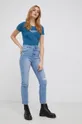 Μπλουζάκι Pepe Jeans NEW VIRGINIA μωβ