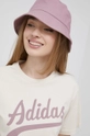 beżowy adidas Originals t-shirt bawełniany HD9777