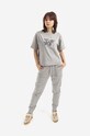 Bavlnené tričko Woolrich GRAPHIC CFWWTE0053FRUT2947 sivá SS22