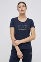 granatowy EA7 Emporio Armani T-shirt 3LTT17.TJFKZ Damski