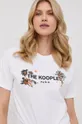 λευκό Βαμβακερό μπλουζάκι The Kooples