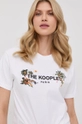 λευκό Βαμβακερό μπλουζάκι The Kooples