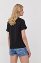 Oblečení Bavlněné tričko The Kooples FTSC24034K černá