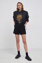 The Kooples - Bavlněné tričko FTSC24012K šedá SS22