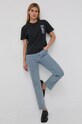 Bavlnené tričko The Kooples FTSC24038K sivá SS22