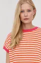 oranžová Ľanové tričko MAX&Co.