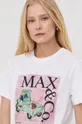 biały MAX&Co. t-shirt bawełniany