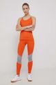 adidas by Stella McCartney edzős felső HB6073 mandarinsárga