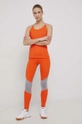 adidas by Stella McCartney top za vadbo oranžna