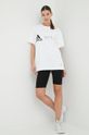 biały adidas by Stella McCartney t-shirt HB7401 Damski