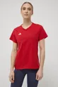 czerwony adidas Performance t-shirt Entrada 22 HC0441 Damski