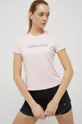 roza Majica kratkih rukava za trening Calvin Klein Performance Ženski