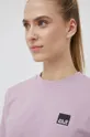 fioletowy Jack Wolfskin t-shirt bawełniany