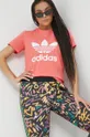 ροζ Μπλουζάκι adidas Originals Adicolor Γυναικεία