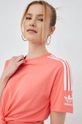 ροζ Βαμβακερό μπλουζάκι adidas Originals Adicolor