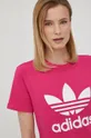 Μπλουζάκι adidas Originals ροζ