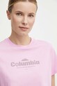 Columbia t-shirt bawełniany North Cascades różowy 1930051