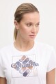 Спортна тениска Columbia Sun Trek SS Graphic 1931753. бял