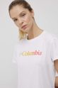 biały Columbia T-shirt sportowy Sun Trek SS Graphic Damski