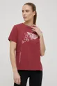 Βαμβακερό μπλουζάκι Columbia κόκκινο