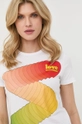 biały Love Moschino t-shirt bawełniany