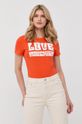 pomarańczowy Love Moschino t-shirt