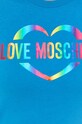 Love Moschino pamut póló W.4.F73.2H.M.3876 kék