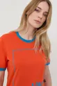 πορτοκαλί Βαμβακερό μπλουζάκι Love Moschino