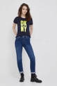 Dkny t-shirt P1LMKDNA granatowy