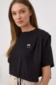 μαύρο Βαμβακερό μπλουζάκι Pinko