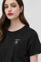 czarny Pinko T-shirt bawełniany