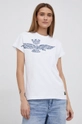 biały Aeronautica Militare T-shirt