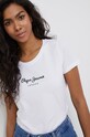 Tričko Pepe Jeans New Virginia Ss N biela PL505202.800