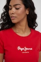 Tričko Pepe Jeans New Virginia Ss N červená PL505202.255