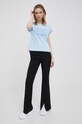 Pepe Jeans t-shirt bawełniany ROSIE PL505181.516 niebieski SS22