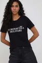 μαύρο Aeronautica Militare - Βαμβακερό μπλουζάκι