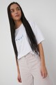 Roxy t-shirt z elastanem biały ERJKT03878