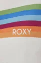 λευκό Βαμβακερό μπλουζάκι Roxy